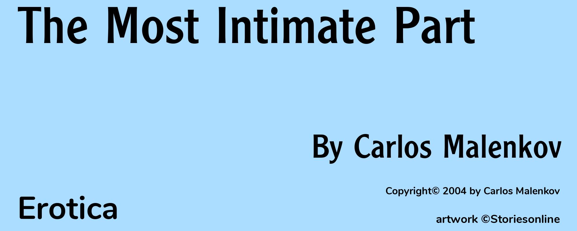 The Most Intimate Part - Cover
