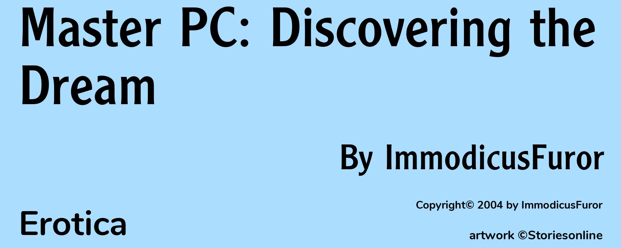 Master PC: Discovering the Dream - Cover