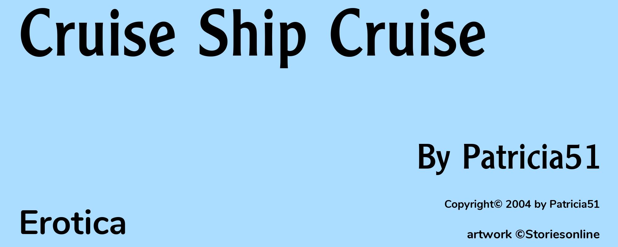 Cruise Ship Cruise - Cover