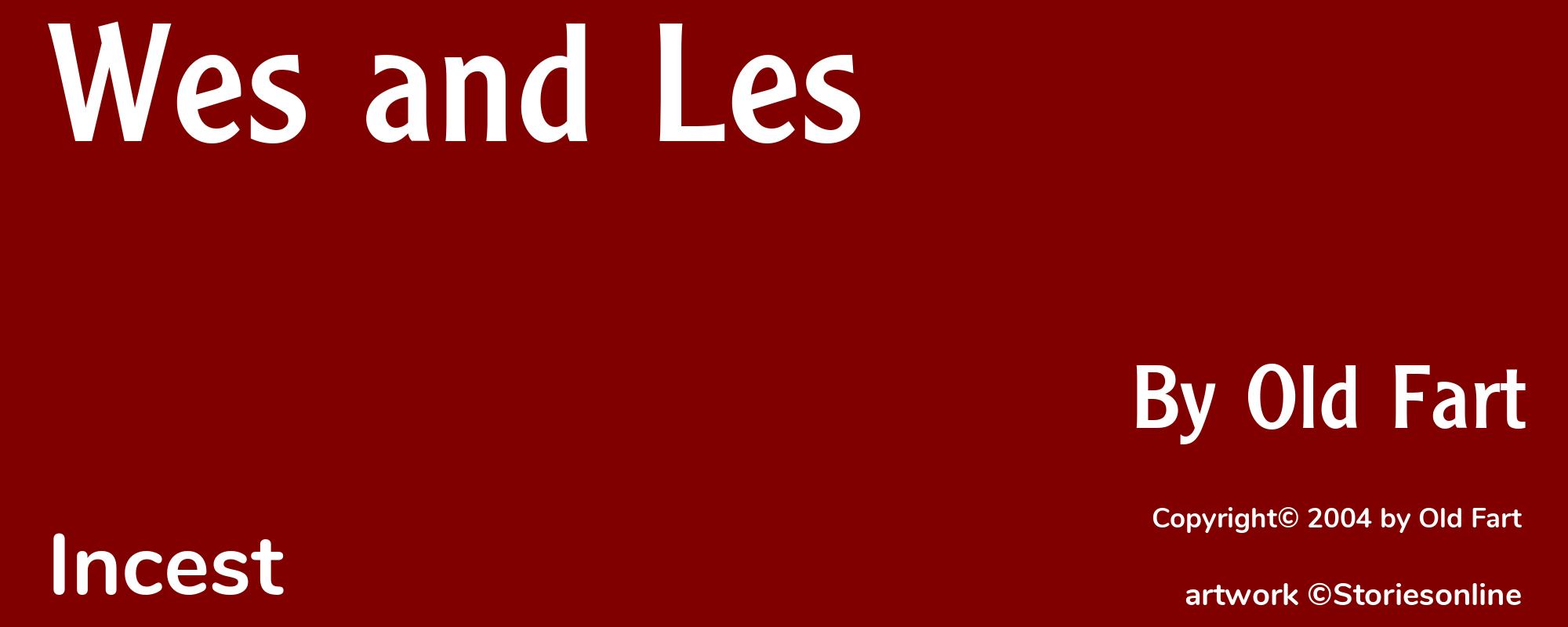 Wes and Les - Cover
