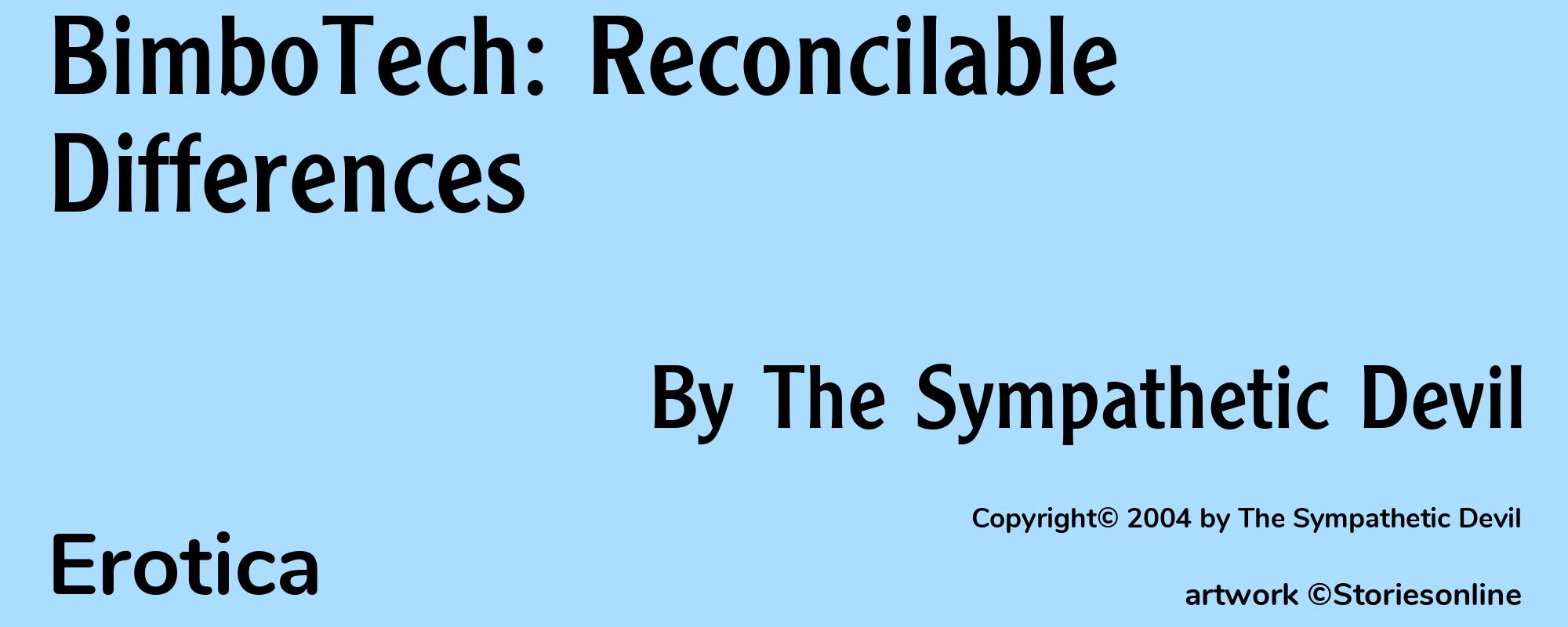 BimboTech: Reconcilable Differences - Cover