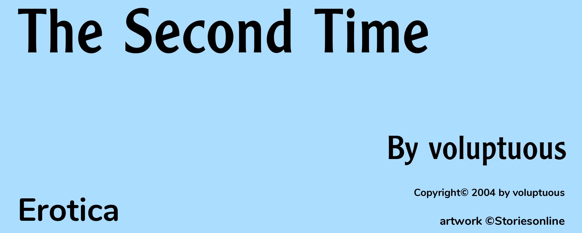 The Second Time - Cover