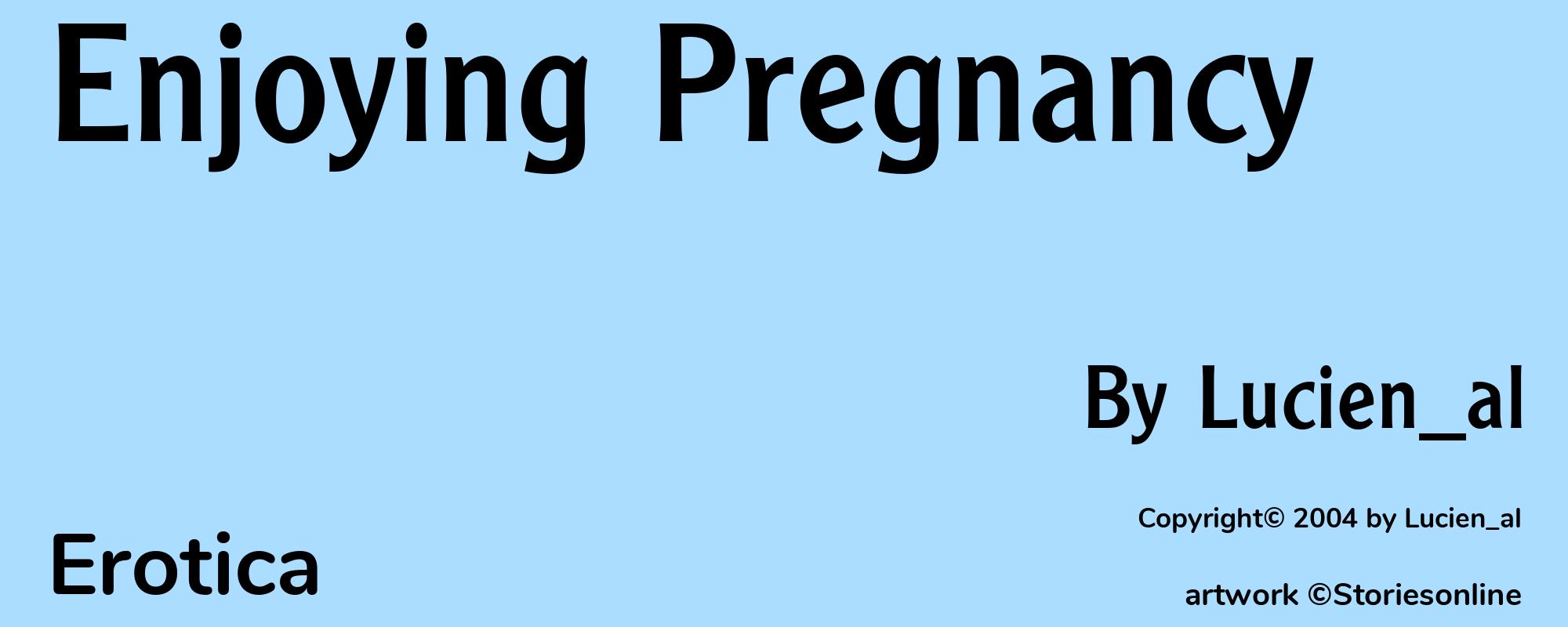 Enjoying Pregnancy - Cover