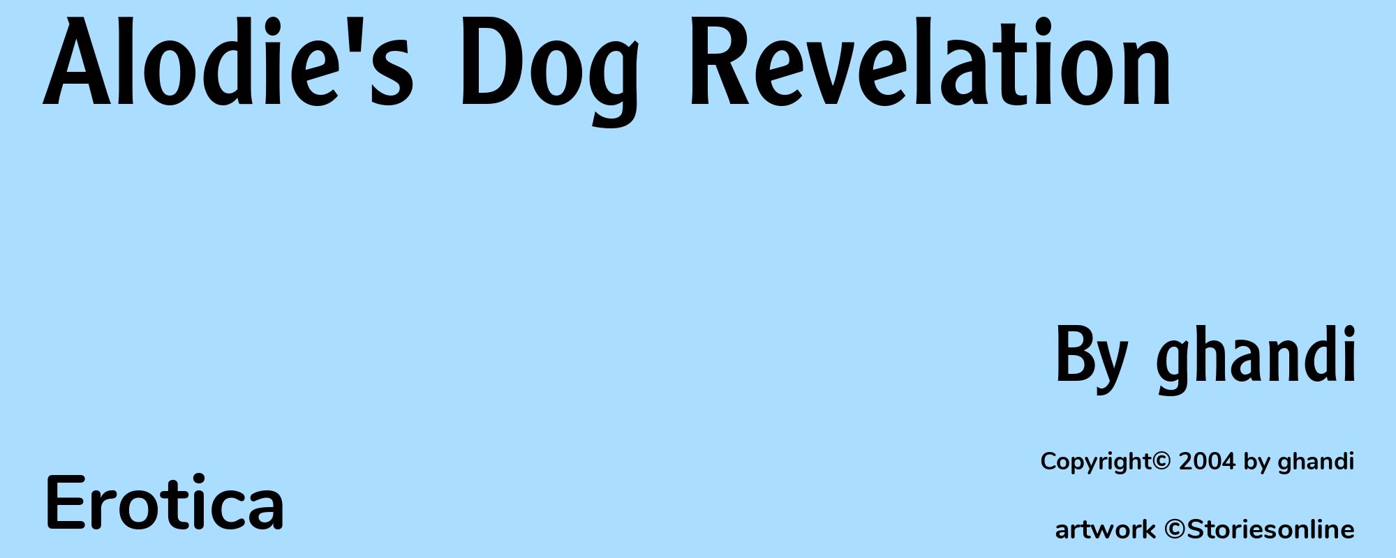 Alodie's Dog Revelation - Cover