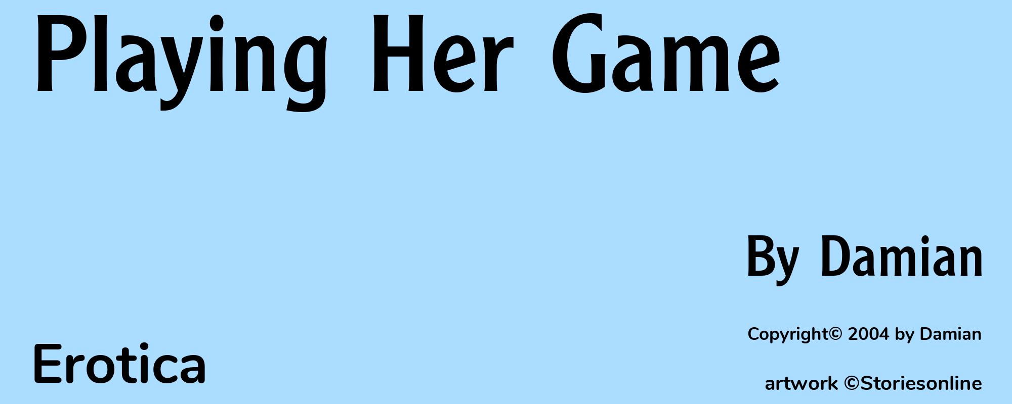 Playing Her Game - Cover