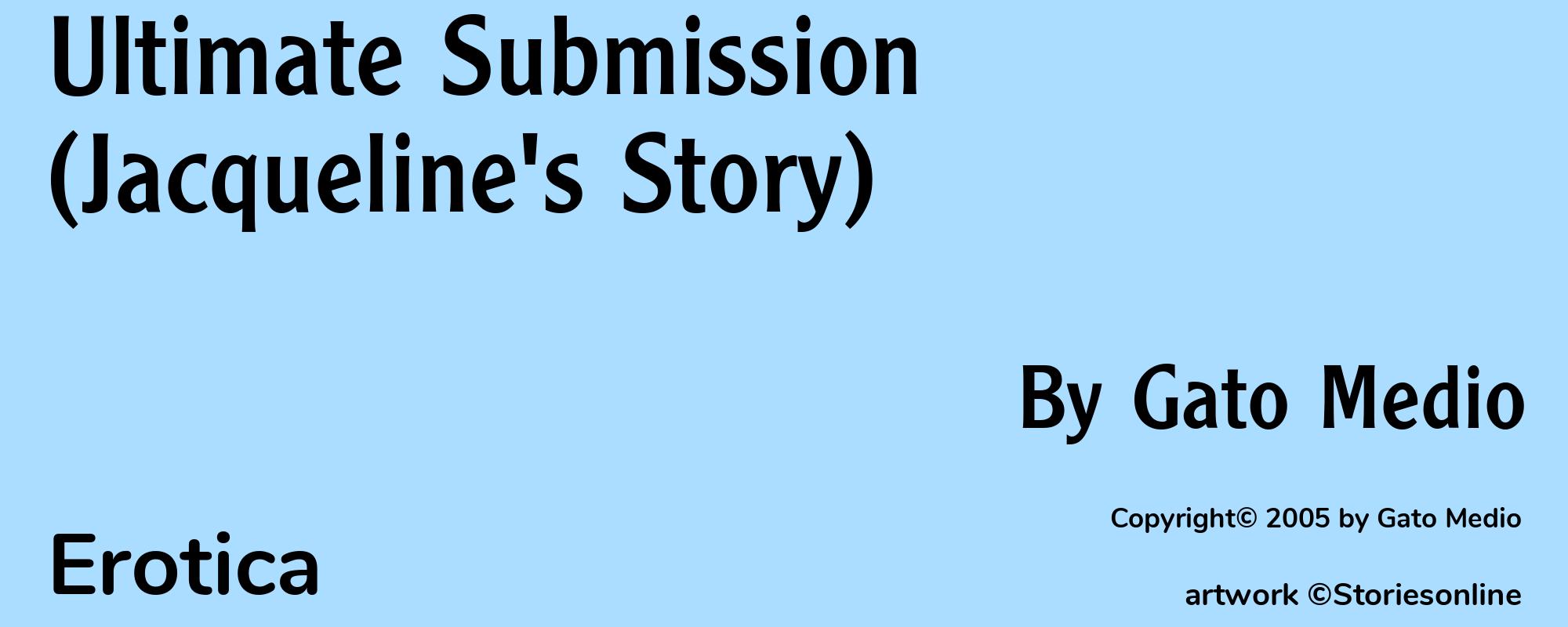 Ultimate Submission (Jacqueline's Story) - Cover