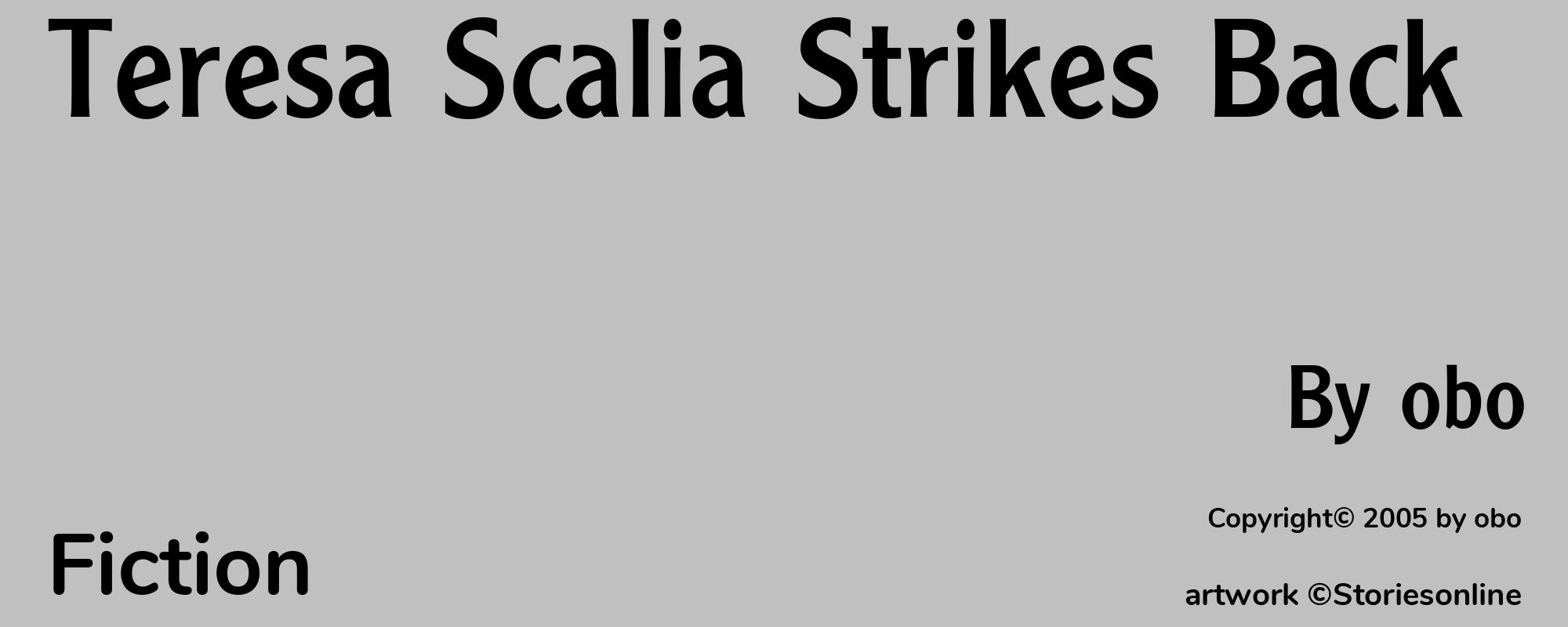 Teresa Scalia Strikes Back - Cover