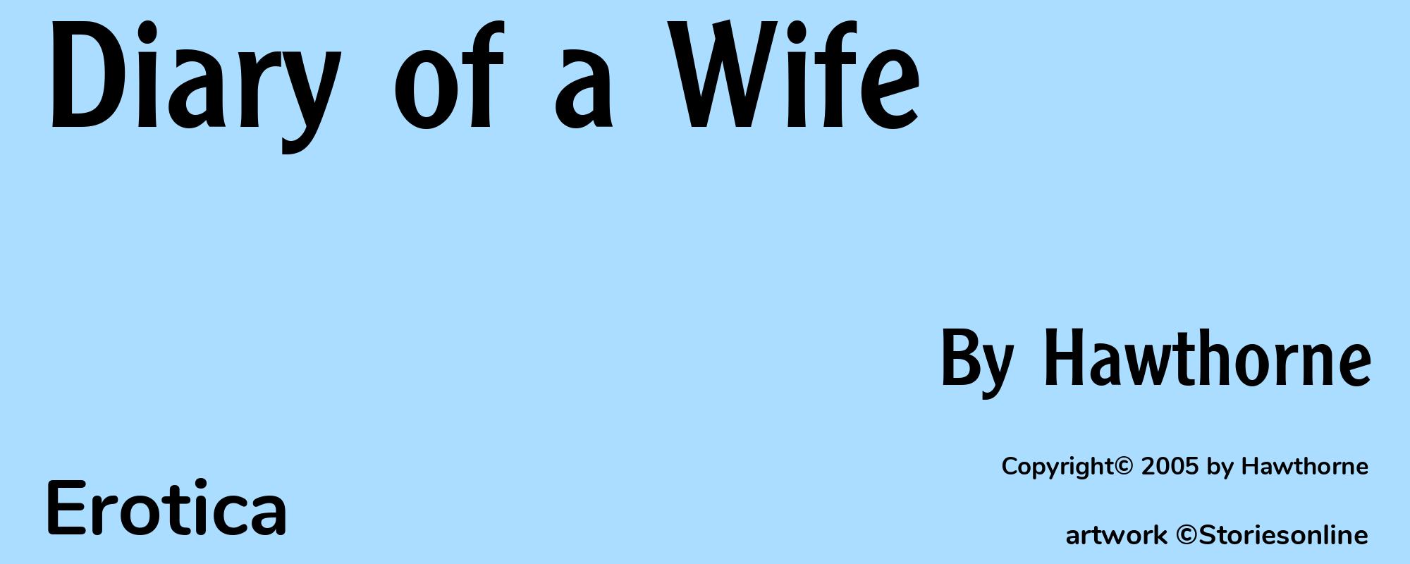 Diary of a Wife - Cover