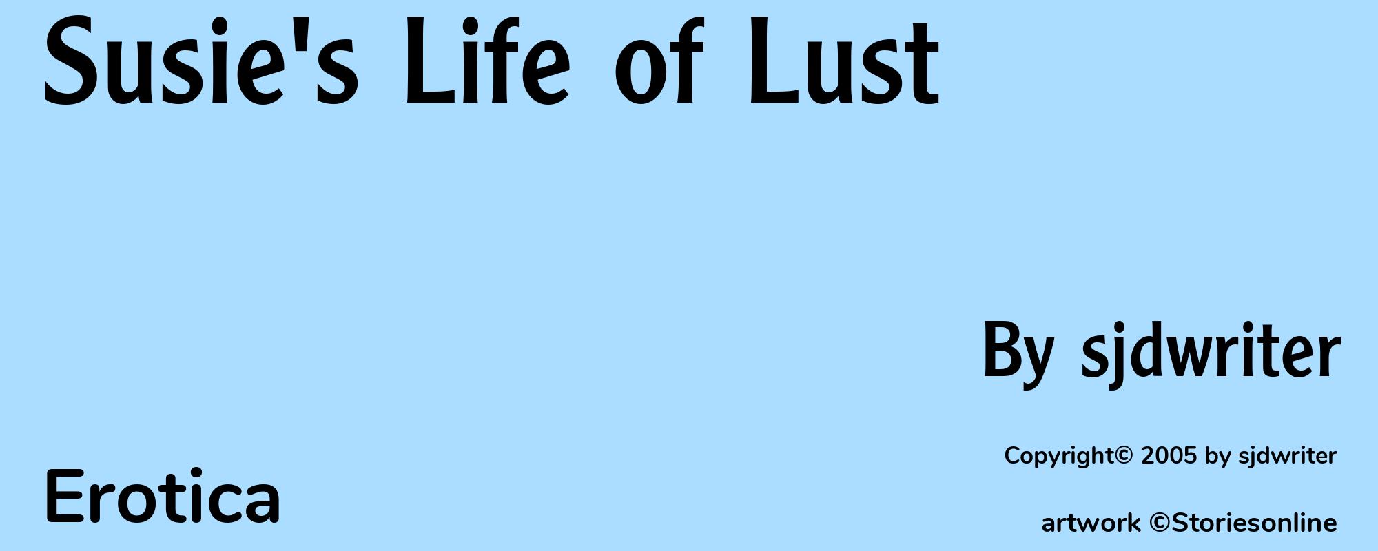 Susie's Life of Lust - Cover