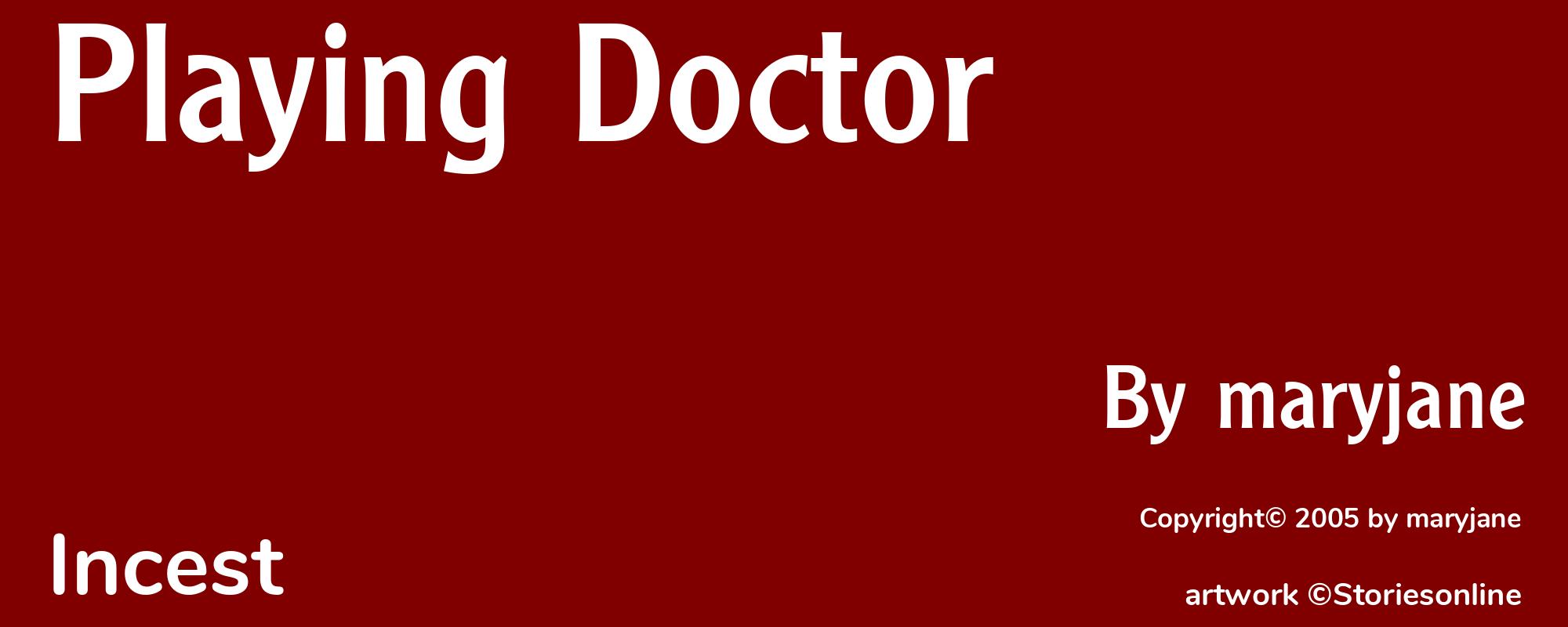 Playing Doctor - Cover