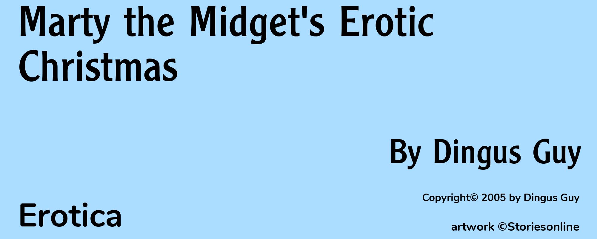 Marty the Midget's Erotic Christmas - Cover