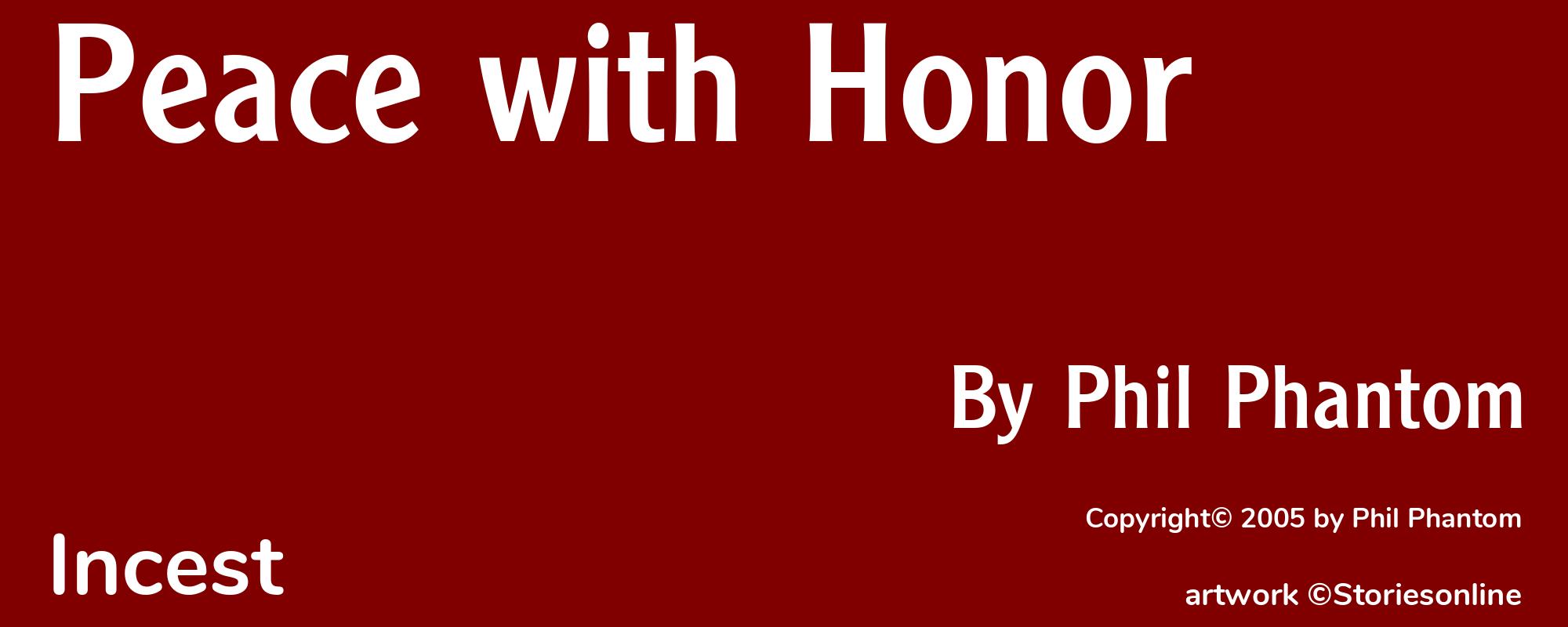 Peace with Honor - Cover