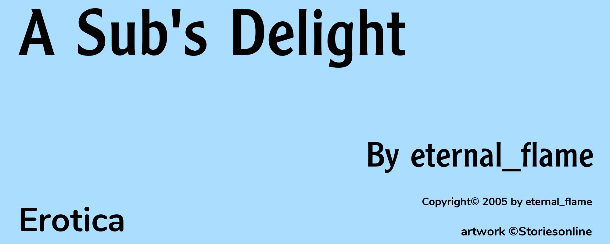 A Sub's Delight - Cover
