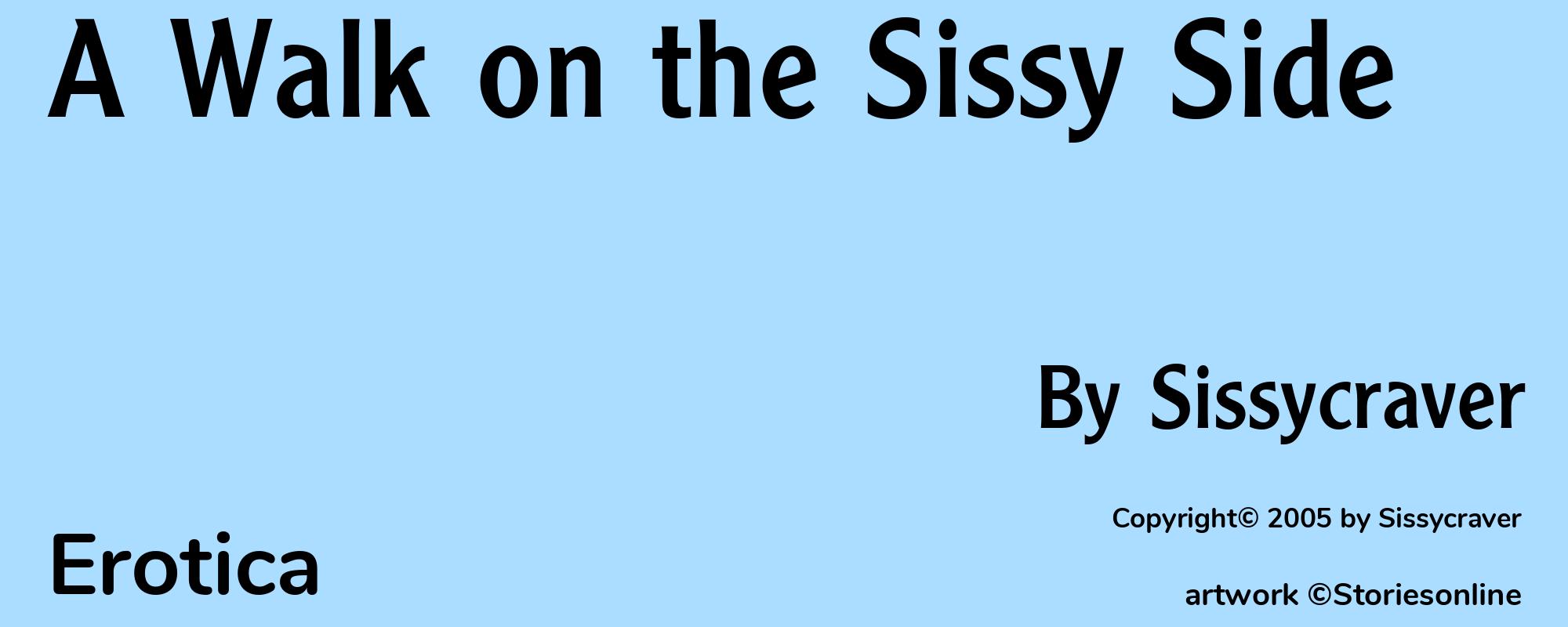 A Walk on the Sissy Side - Cover