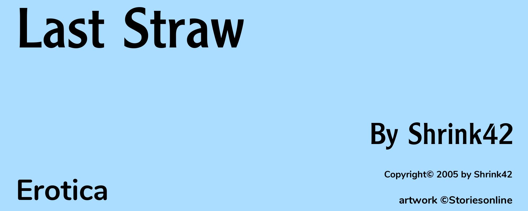Last Straw - Cover