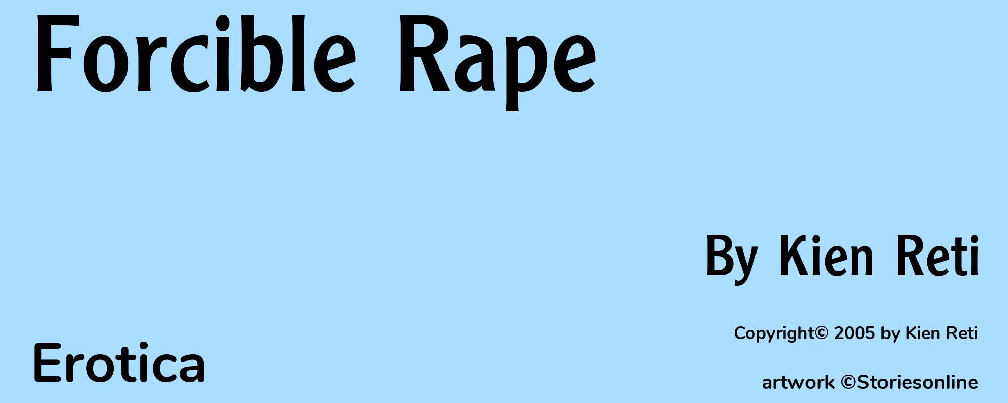 Forcible Rape - Cover