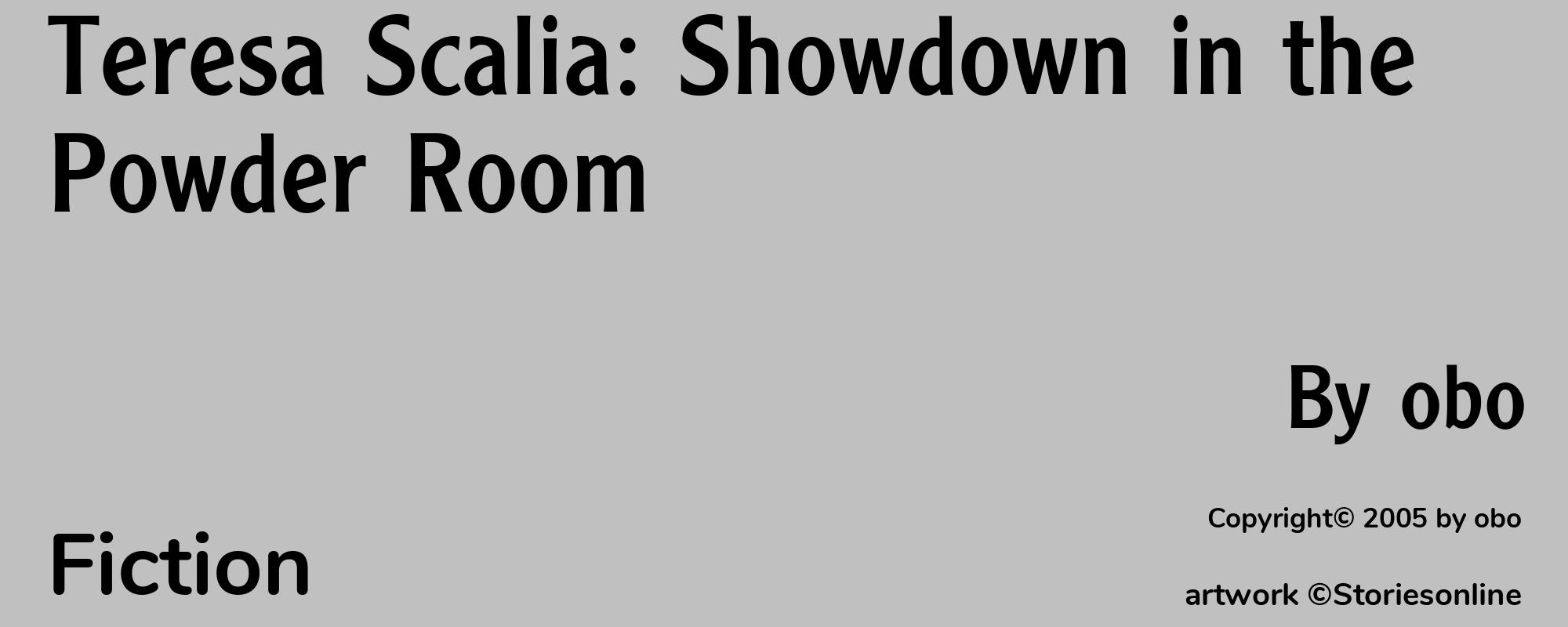 Teresa Scalia: Showdown in the Powder Room - Cover