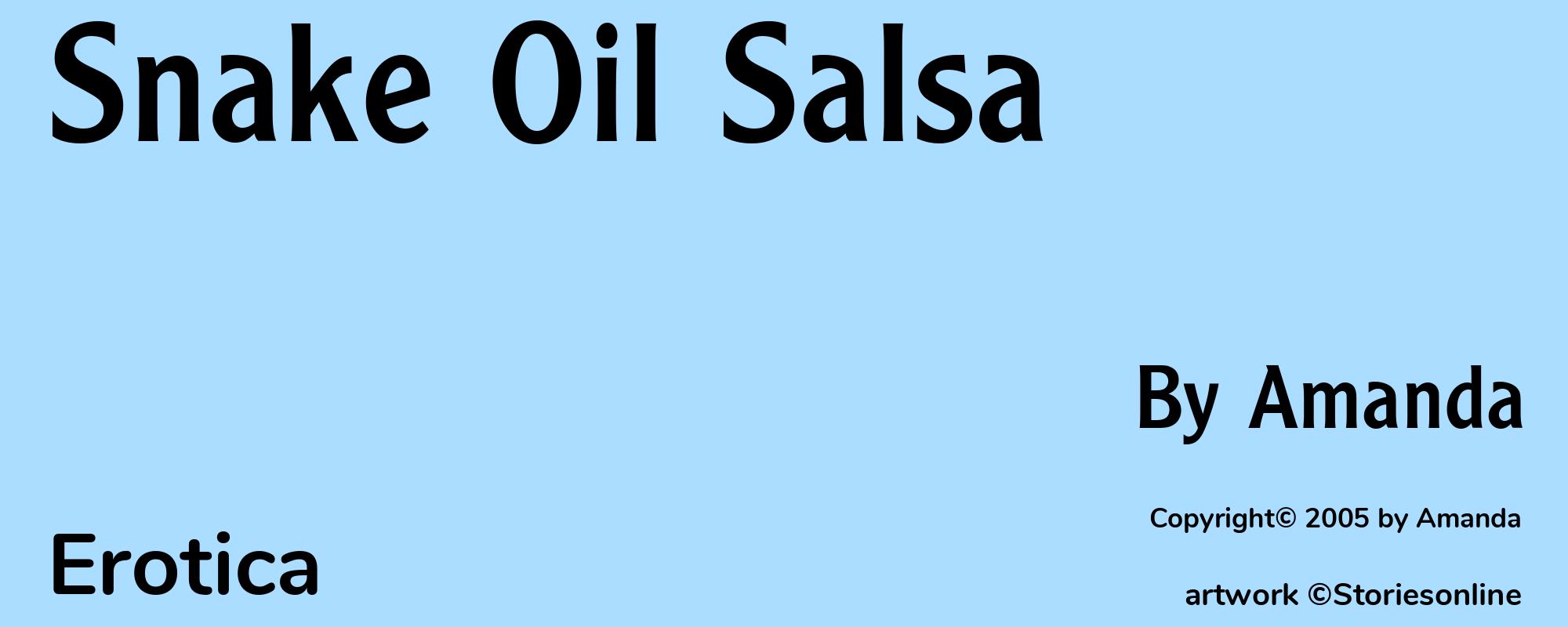 Snake Oil Salsa - Cover