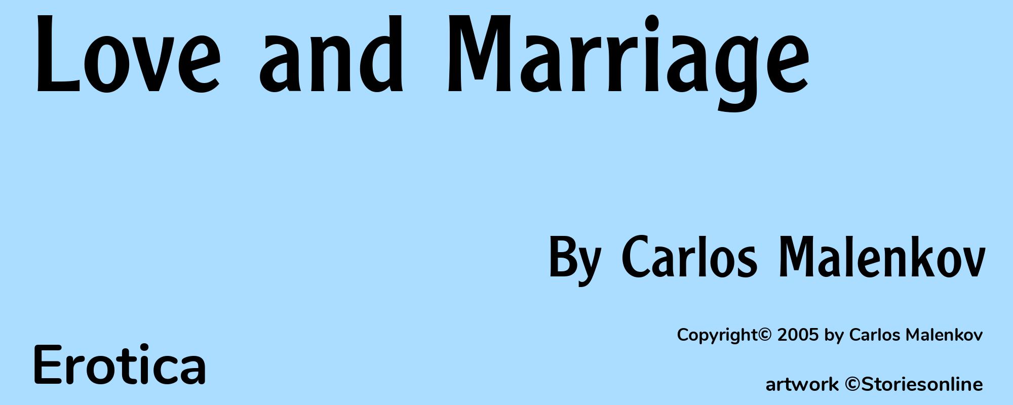 Love and Marriage - Cover