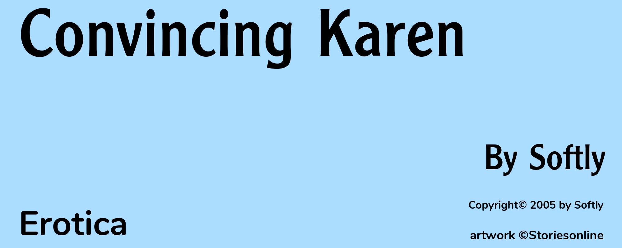 Convincing Karen - Cover