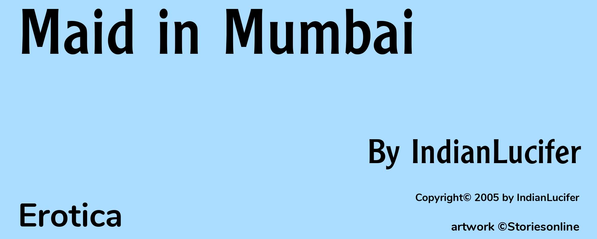 Maid in Mumbai - Cover