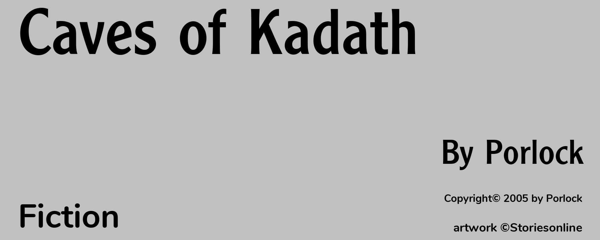 Caves of Kadath - Cover