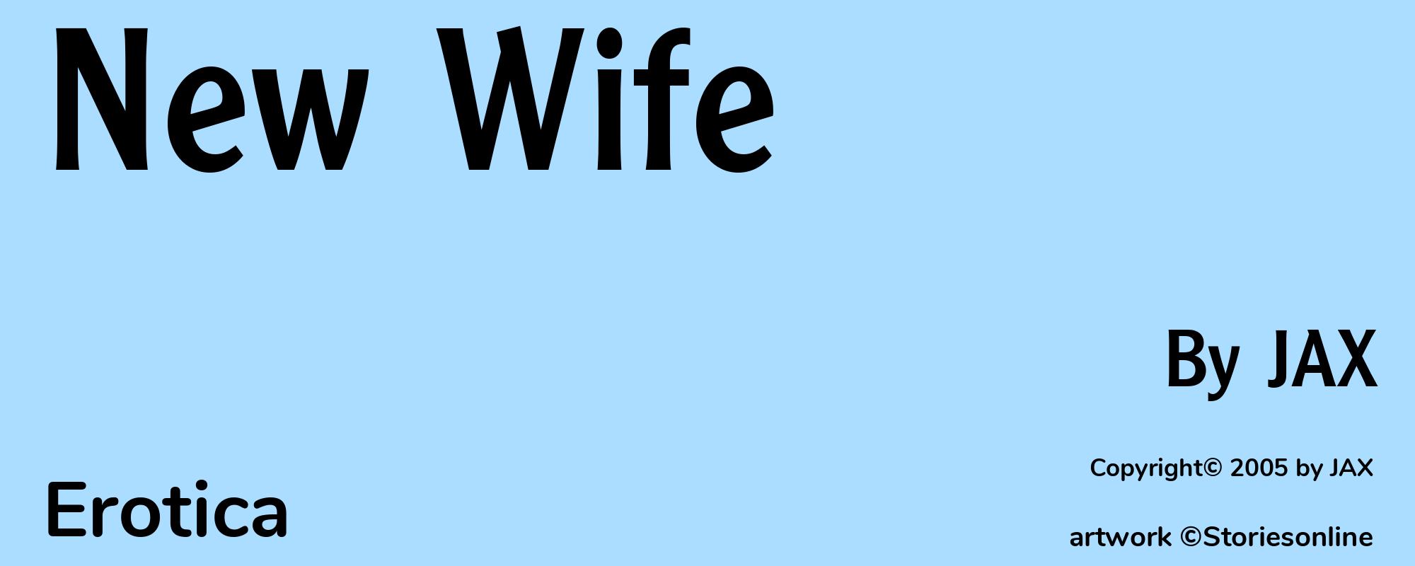 New Wife - Cover
