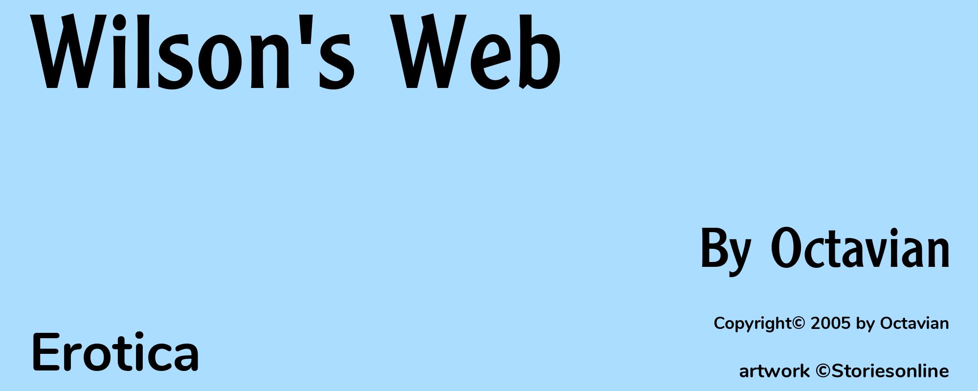 Wilson's Web - Cover