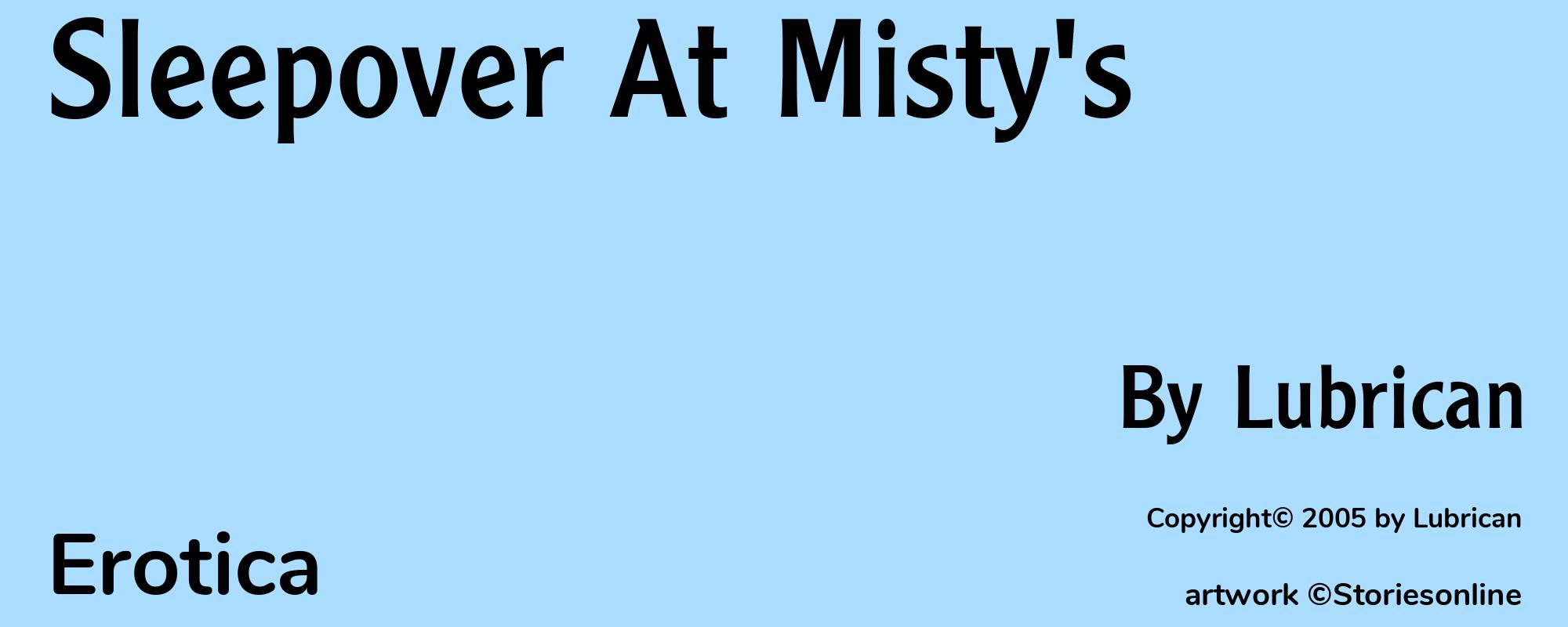Sleepover At Misty's - Cover