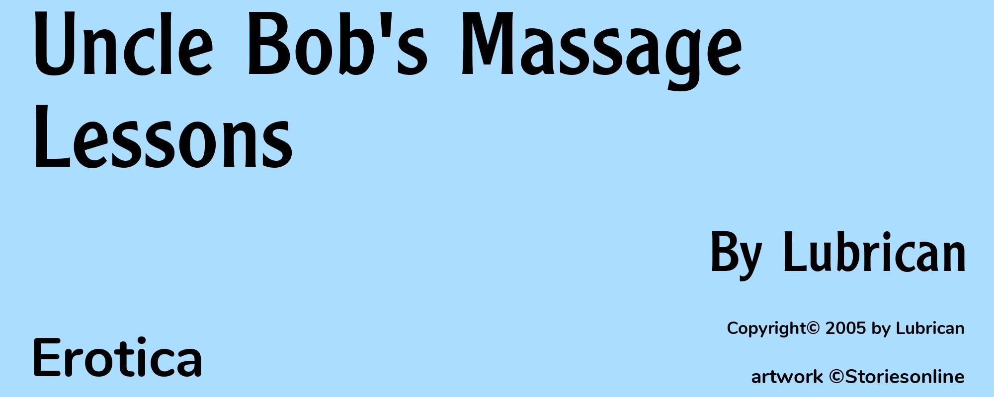 Uncle Bob's Massage Lessons - Cover