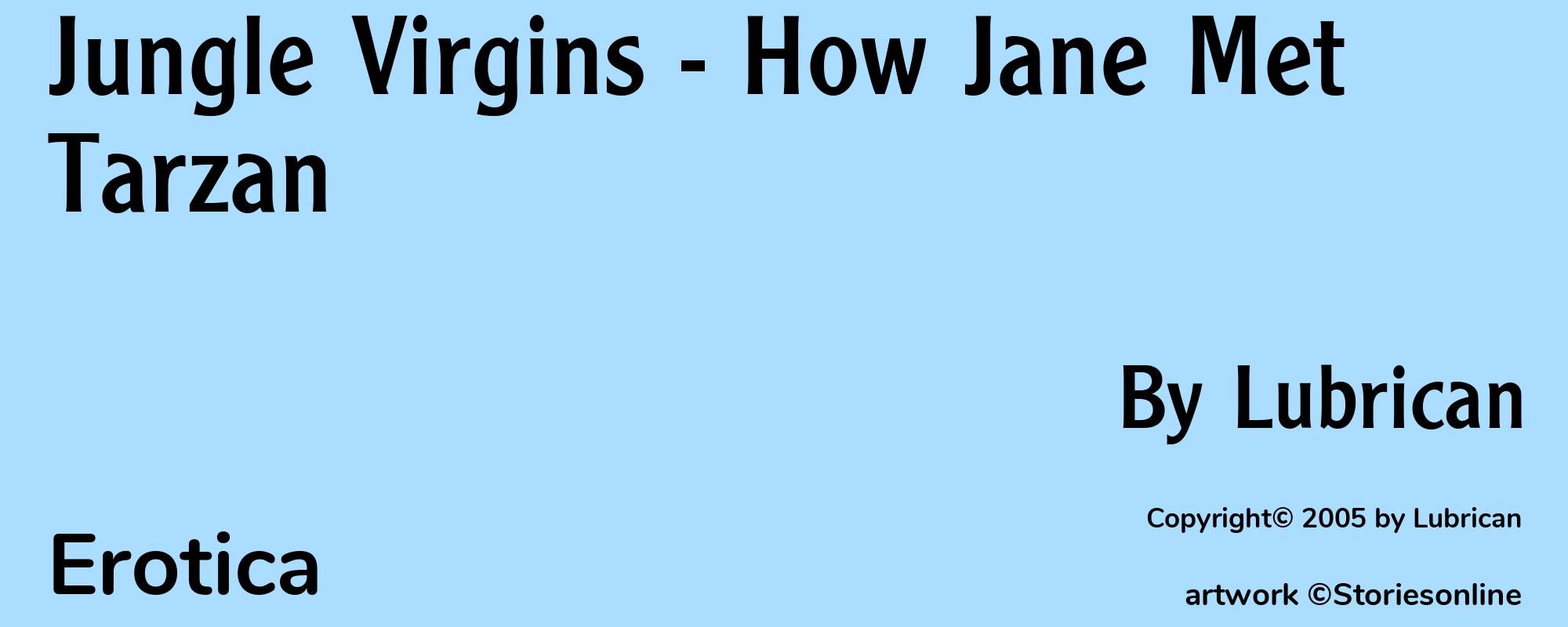 Jungle Virgins - How Jane Met Tarzan - Cover