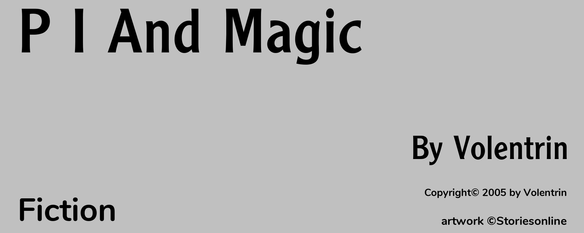 P I And Magic - Cover