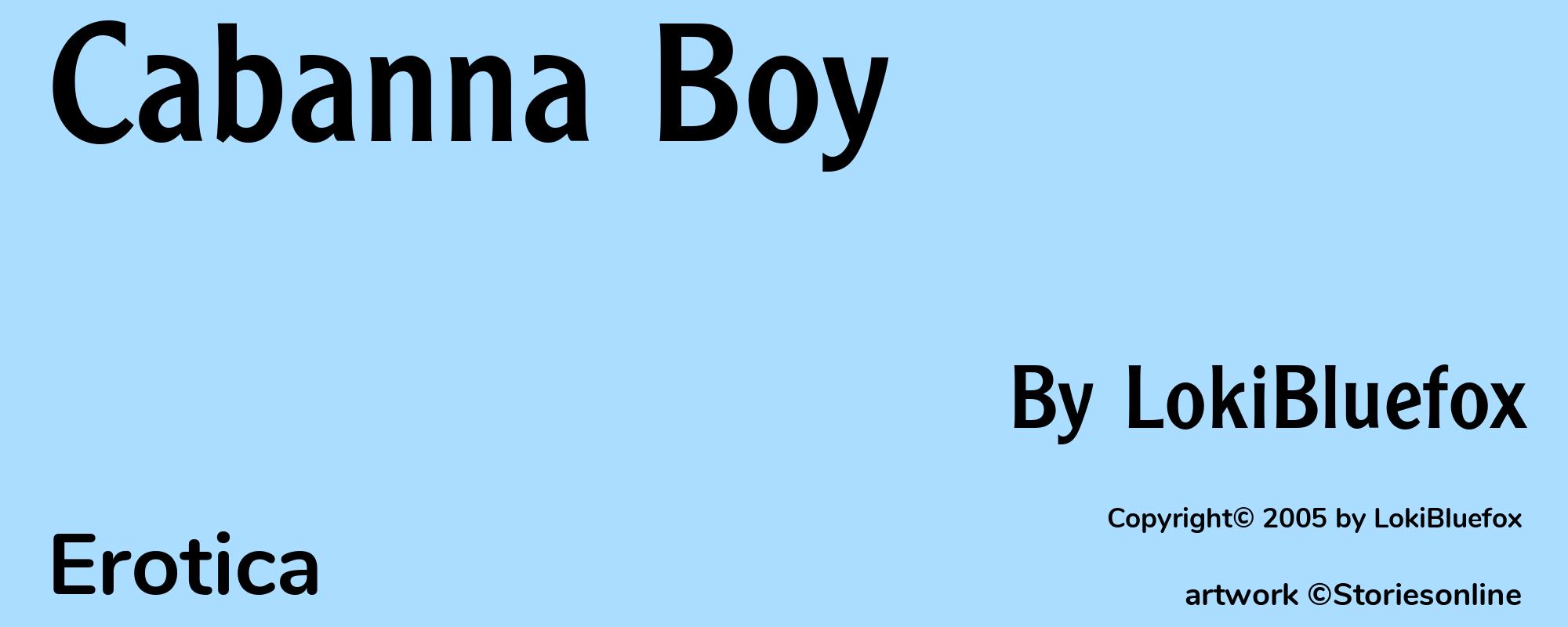 Cabanna Boy - Cover