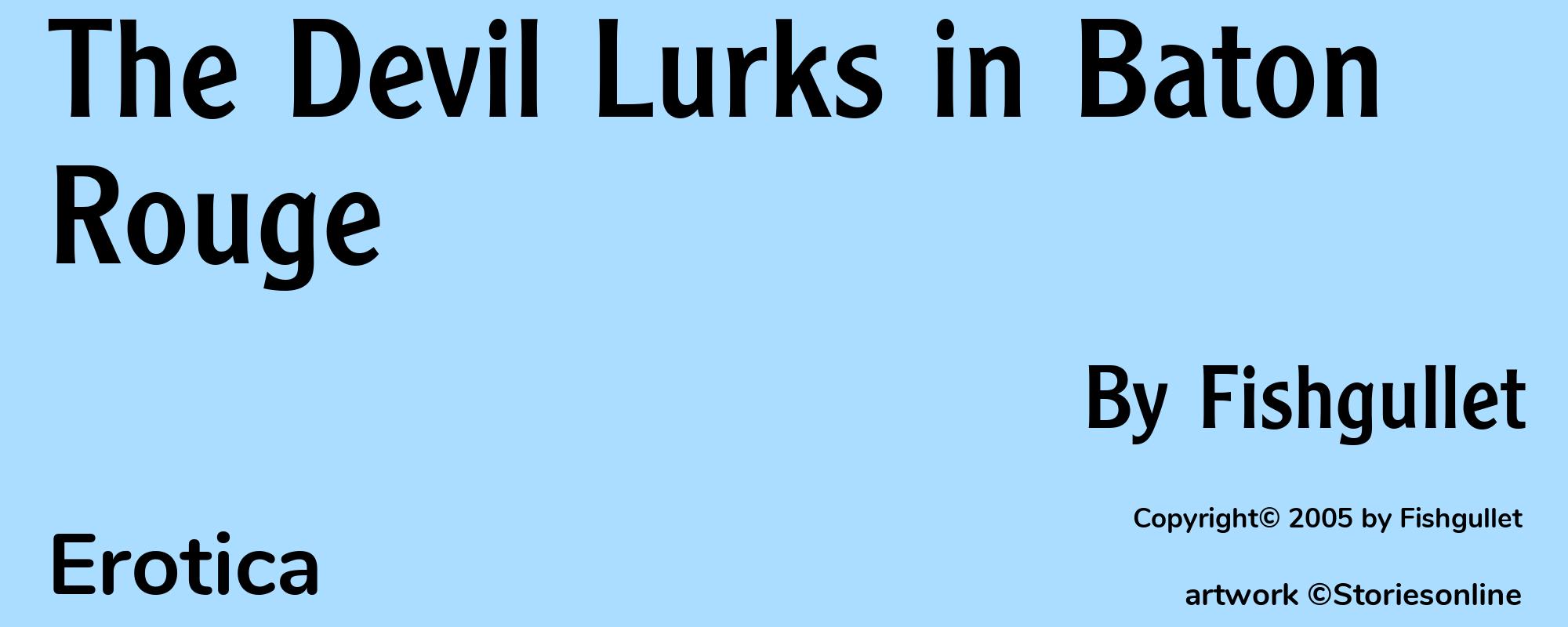 The Devil Lurks in Baton Rouge - Cover