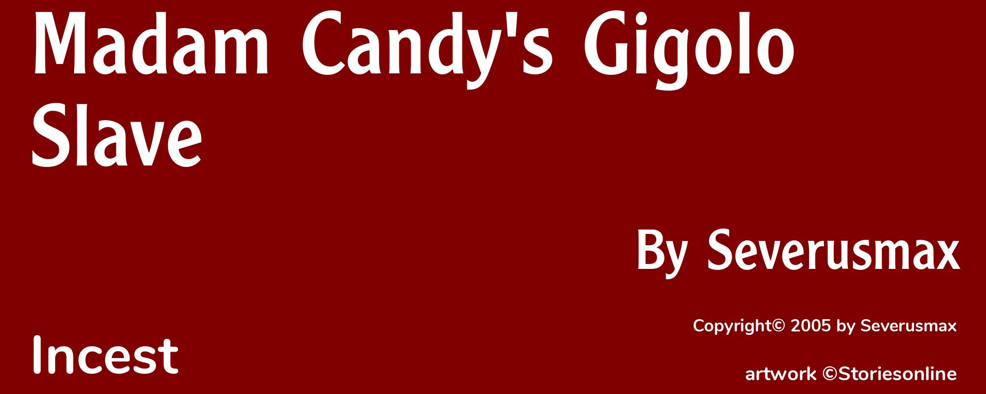 Madam Candy's Gigolo Slave - Cover