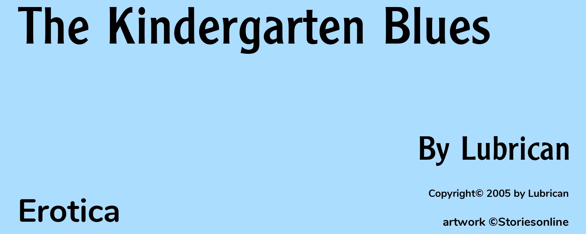The Kindergarten Blues - Cover