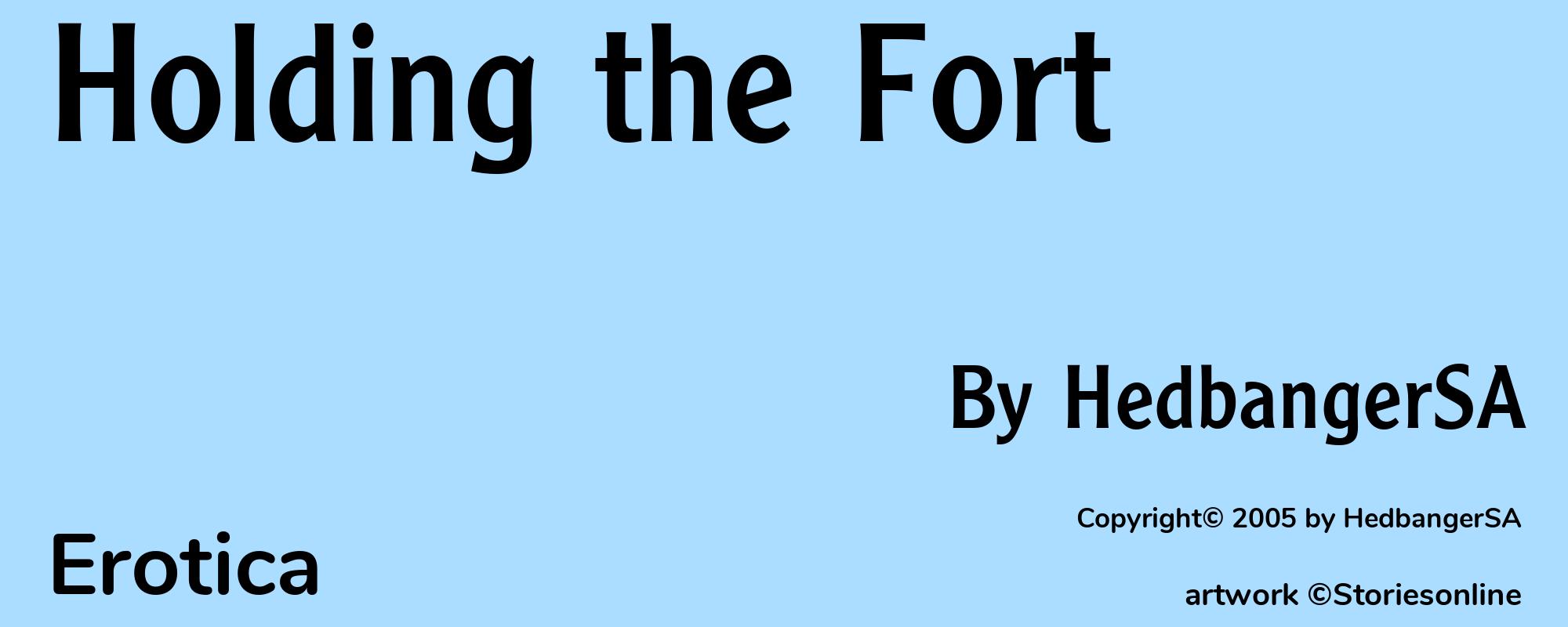 Holding the Fort - Cover