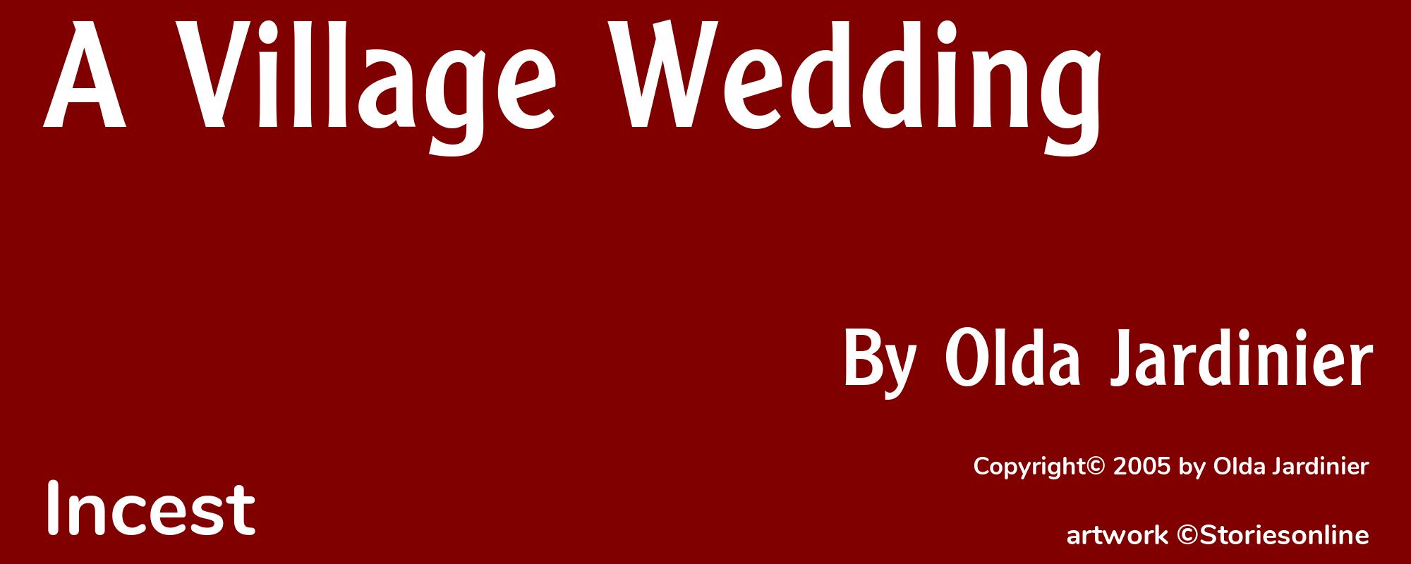 A Village Wedding - Cover