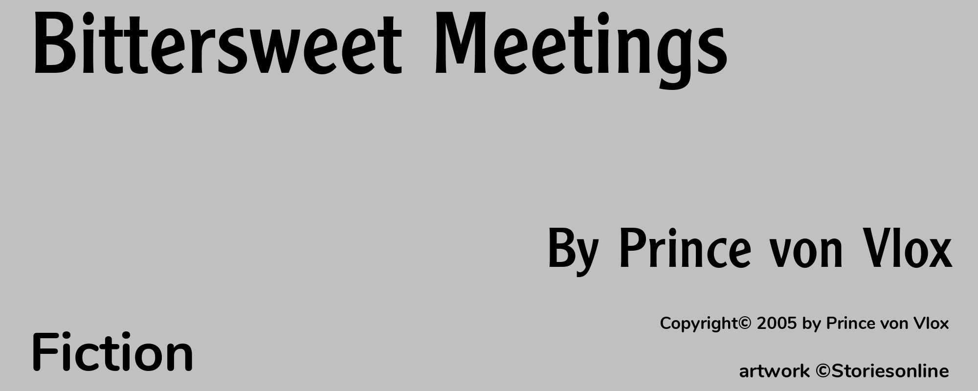 Bittersweet Meetings - Cover