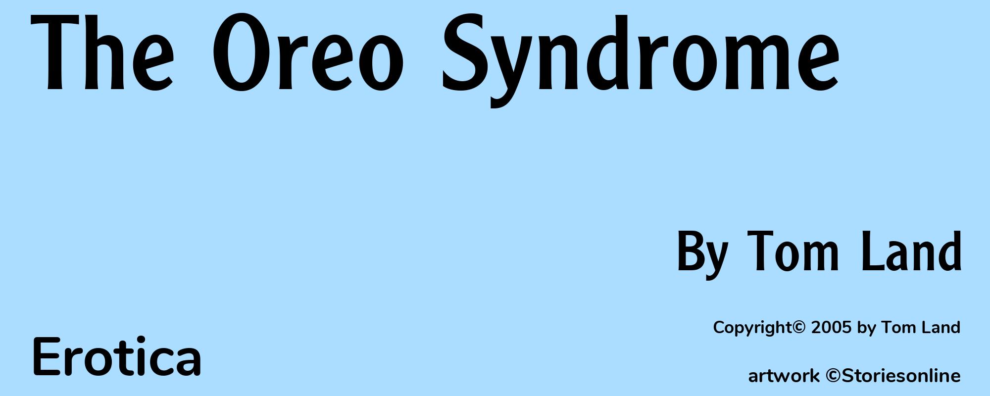 The Oreo Syndrome - Cover