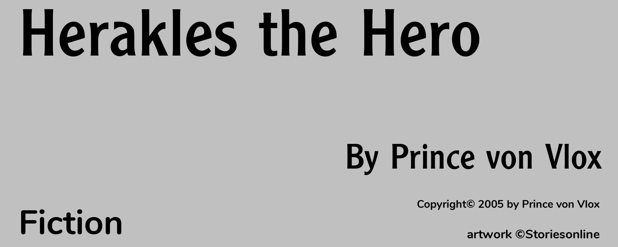 Herakles the Hero - Cover