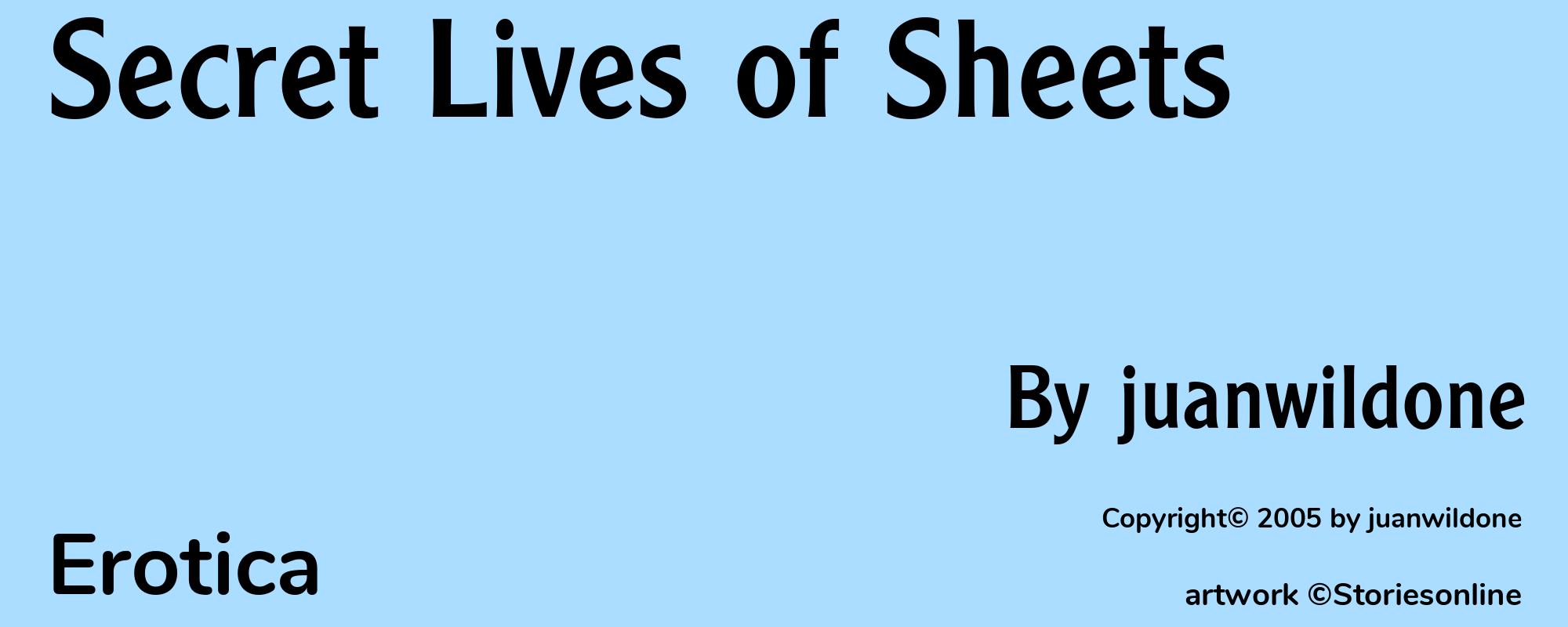 Secret Lives of Sheets - Cover