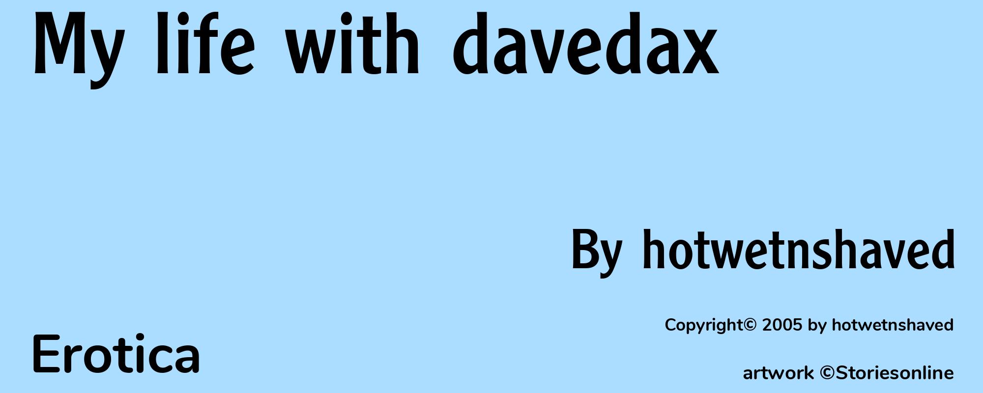My life with davedax - Cover
