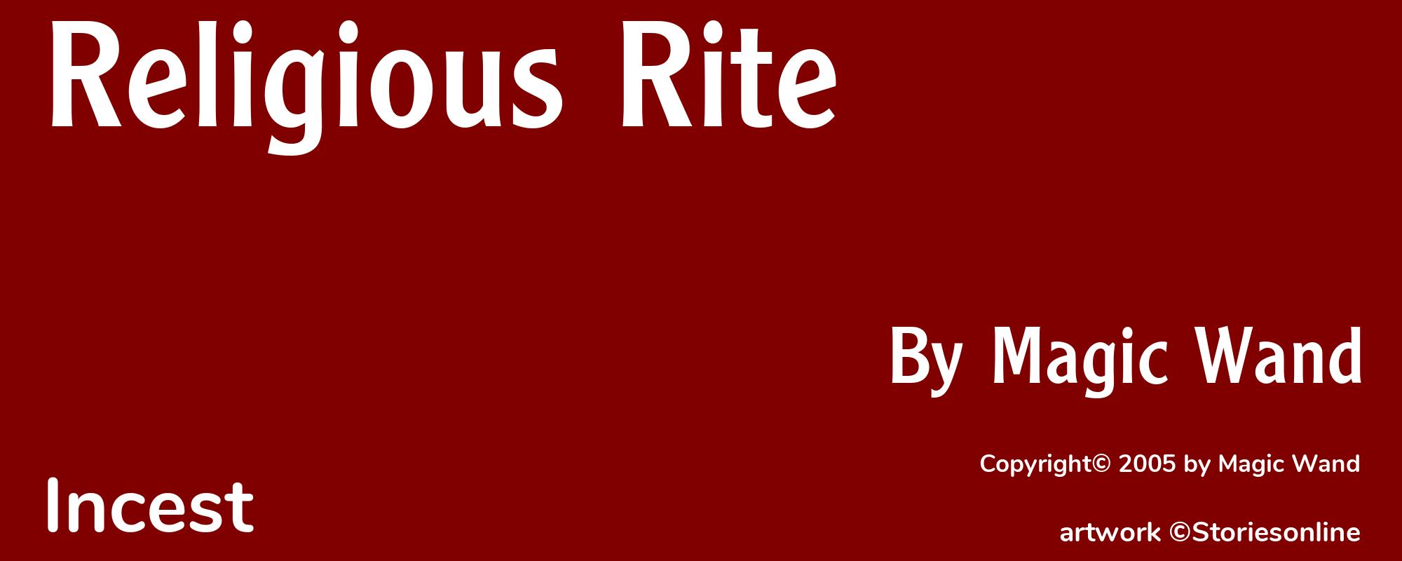 Religious Rite - Cover