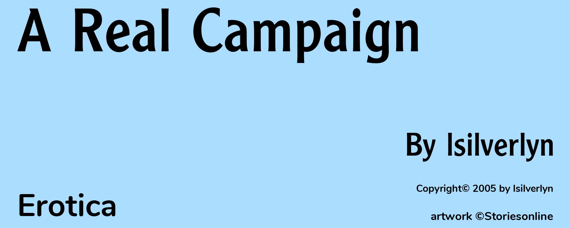 A Real Campaign - Cover