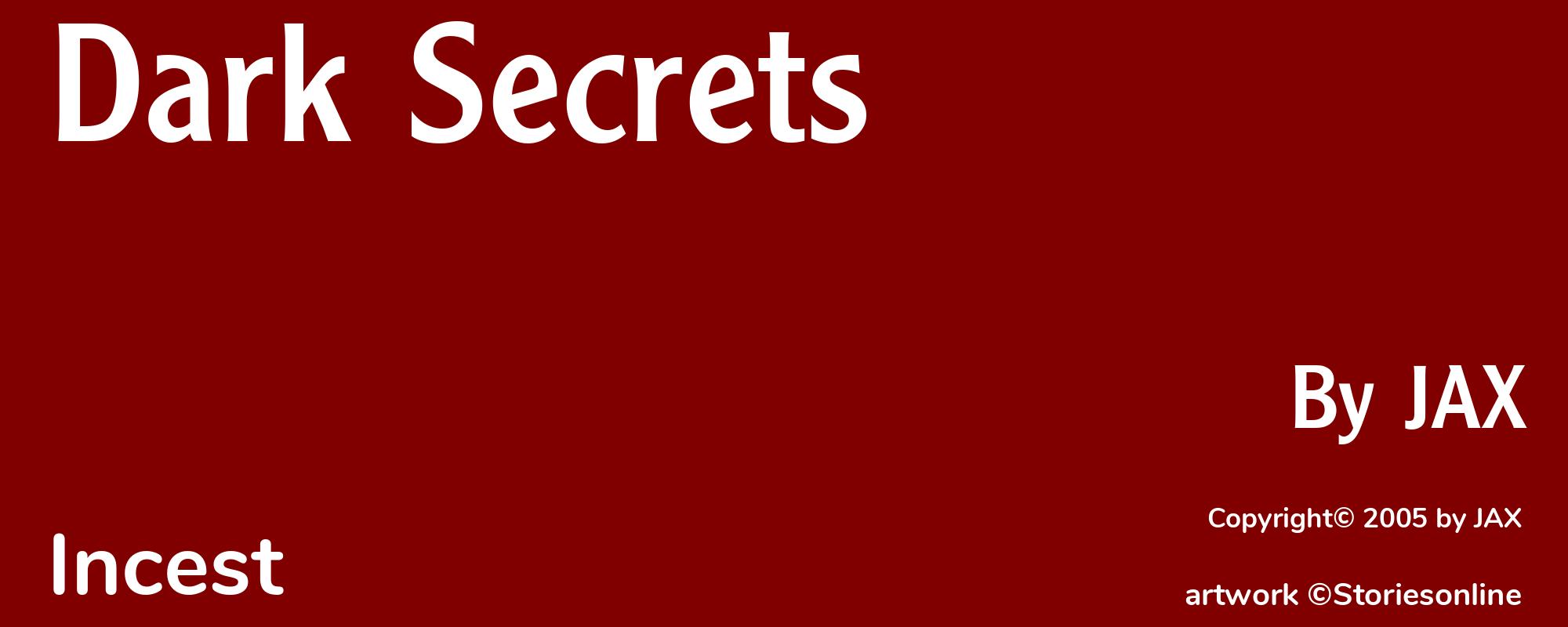 Dark Secrets - Cover