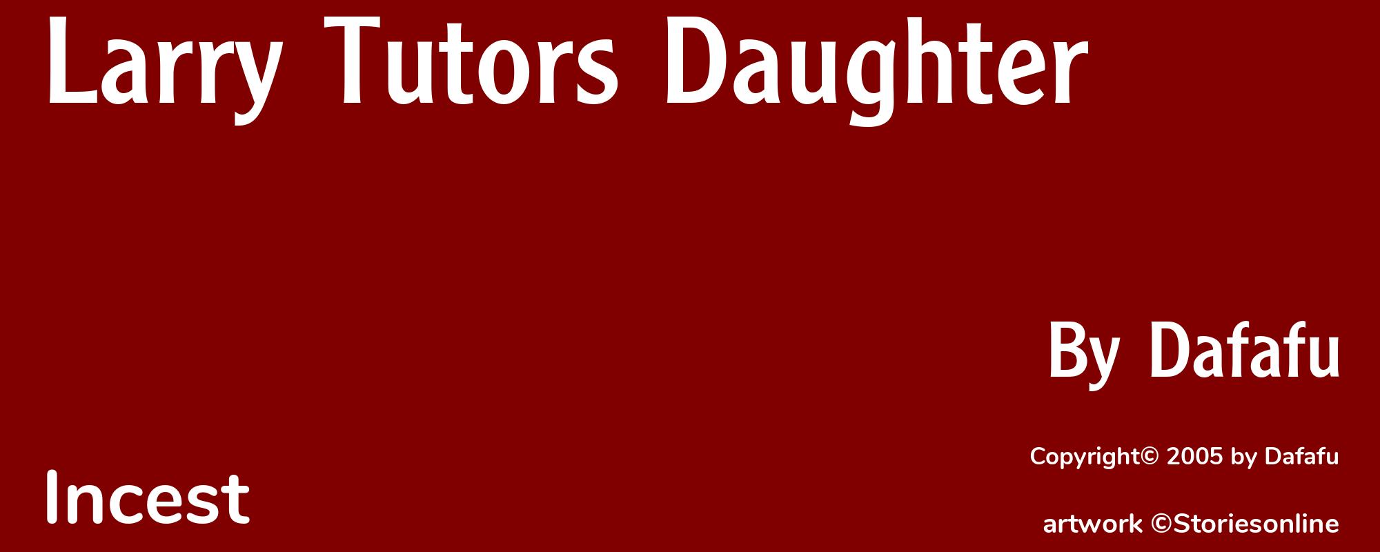 Larry Tutors Daughter - Cover