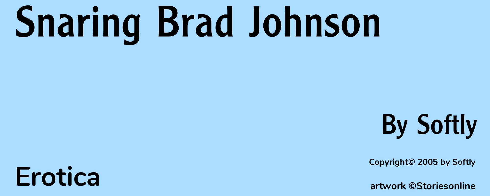 Snaring Brad Johnson - Cover