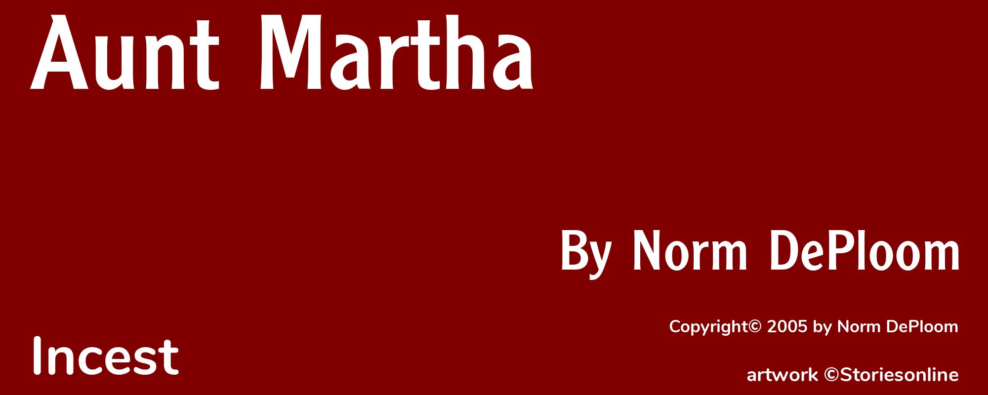 Aunt Martha - Cover