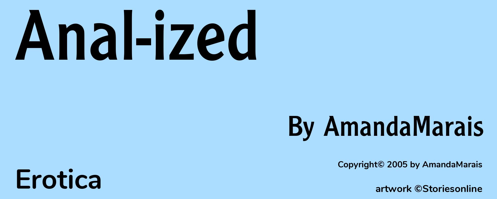 Anal-ized - Cover